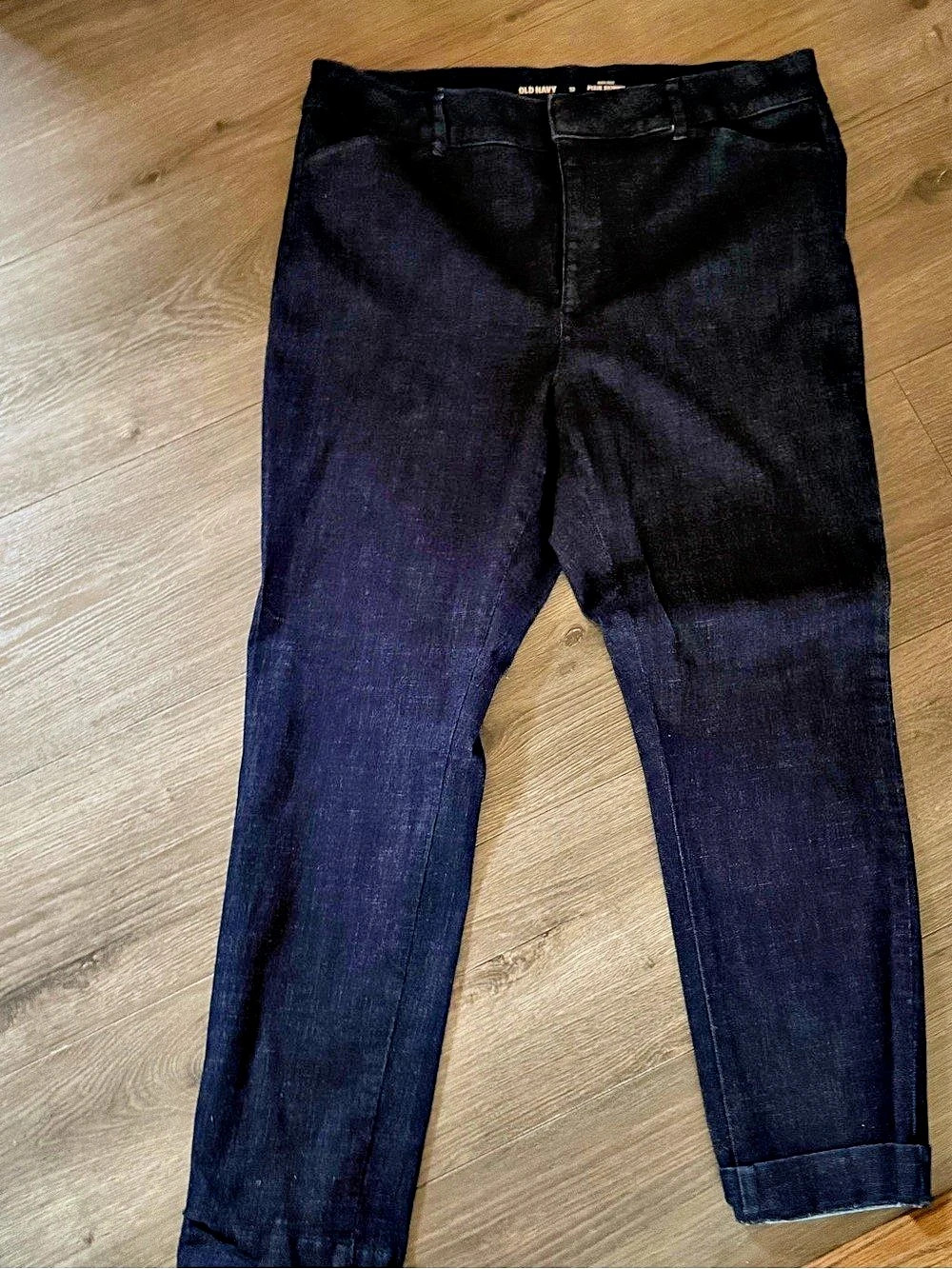 Old Navy Pixie Skinny High-Rise Skinny Jeans in Black Waist 12 Like New